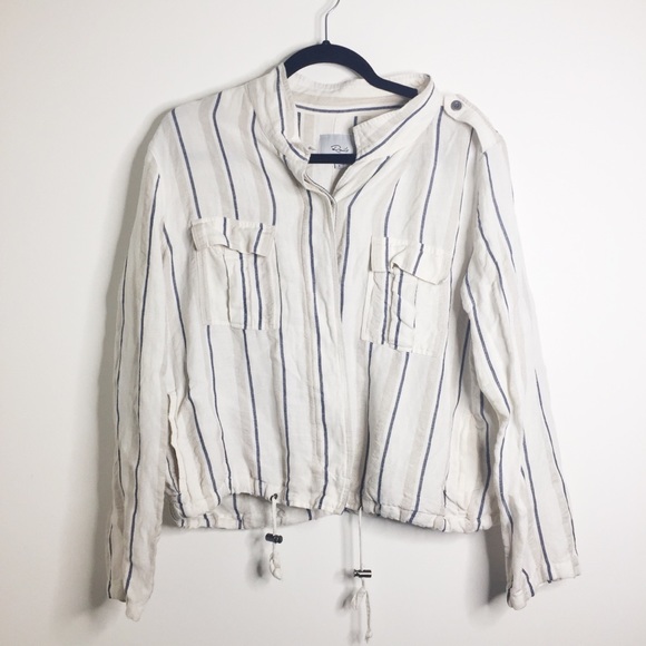 Rails Rowen Coco Stripe Utility Jacket size large - Picture 5 of 16